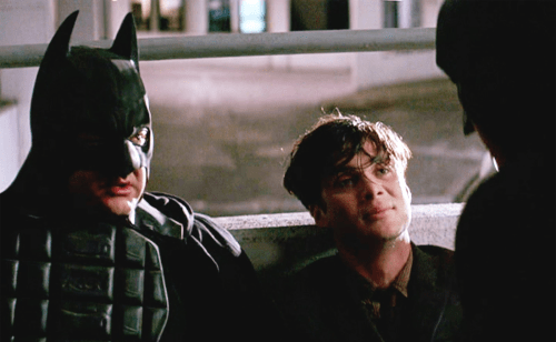 If Batman's disapproval wasn't enough for you, there's also Cillian Murphy's look of "I can't believe I have to put up with this" to add insult to injury.